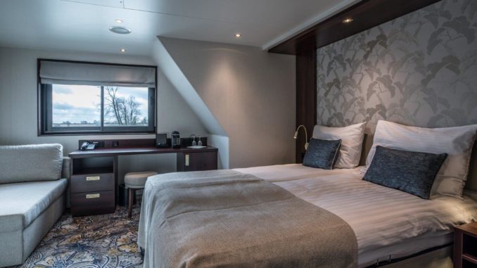 Kabine auf einem der VIVA RIVERSIDE Hotelschiffe. Foto: VIVA RIVERSIDE