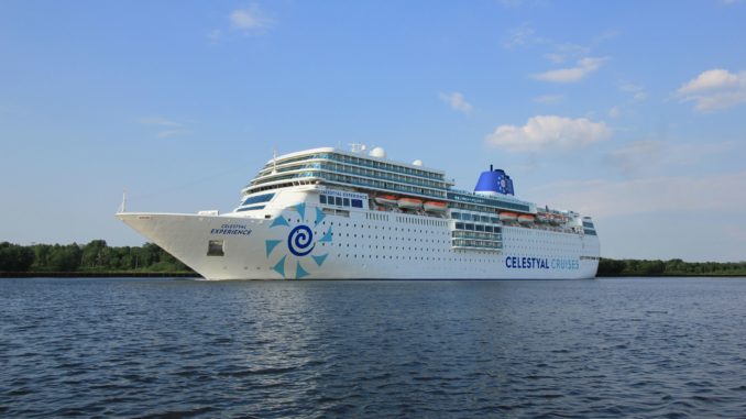 Die Celestyal Experience von außen. Foto: Celestyal Cruises Die Celestyal Experience von außen. Foto: Celestyal Cruises