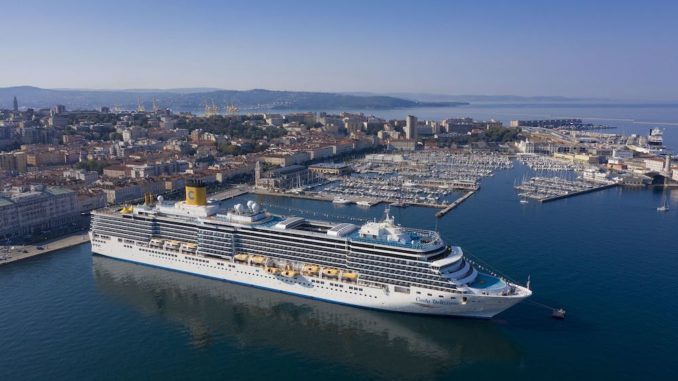 Die Costa Deliziosa in Triest. Foto: Costa Crociere Die Costa Deliziosa in Triest. Foto: Costa Crociere
