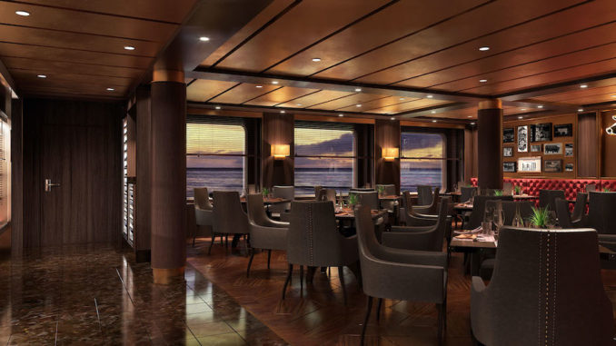 "MSC H34 Virtuosa DK07 Steakhouse - inside view.jpg" Das traditionelle amerikanische Steakhaus Butcher's Cut. Foto: MSC Cruises